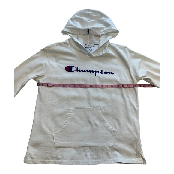Champion Middleweight Jersey Hoodie with Script Logo - Size XS - Picture 8 of 10